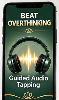 Beat Overthinking guided audio tapping phone mockup