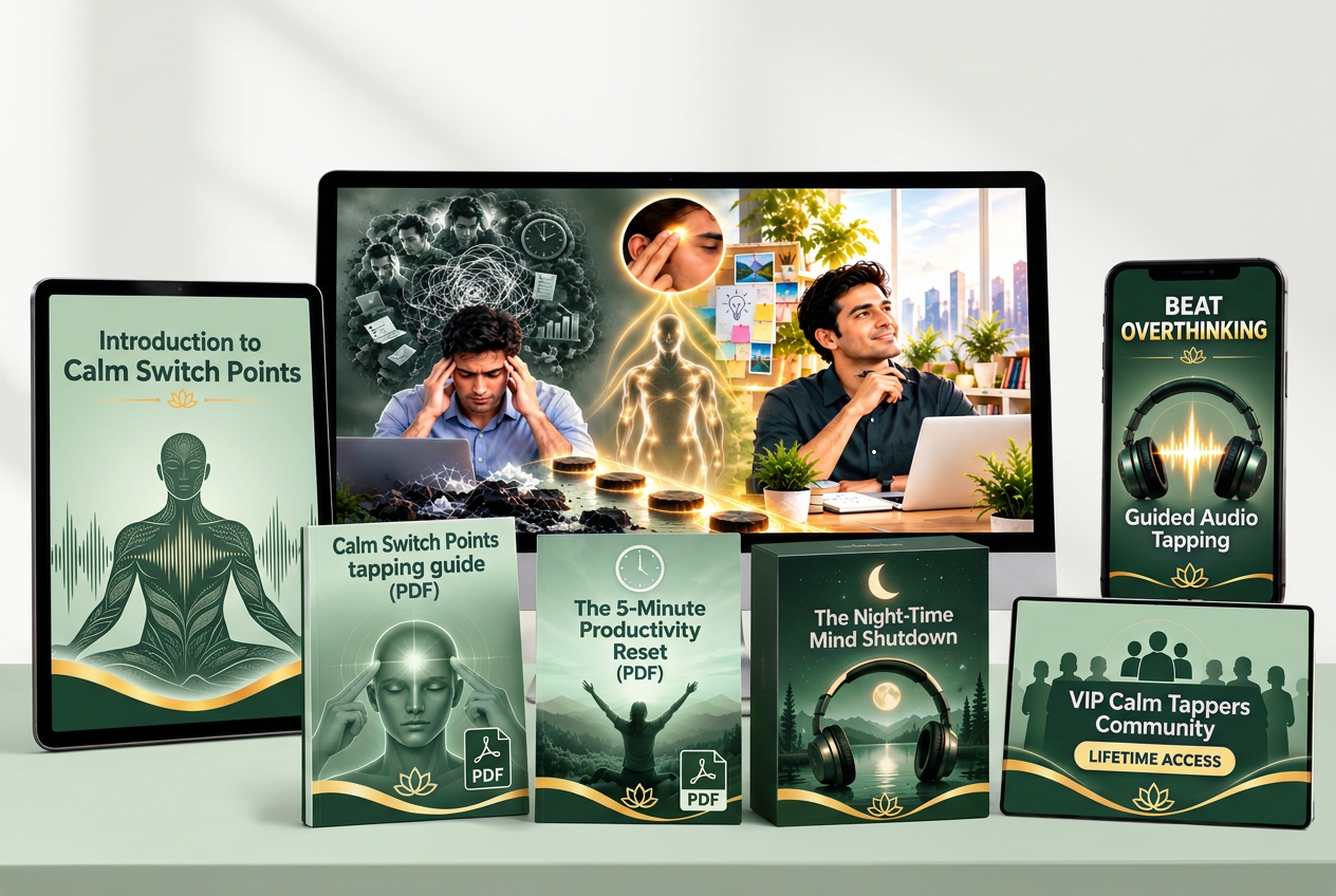 Calm Switch Points complete digital bundle with guided audio, introduction, tapping guide and three bonuses